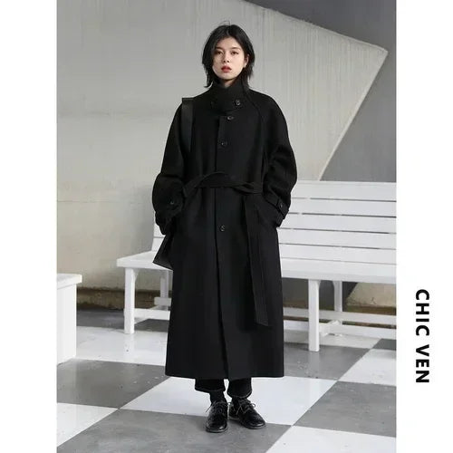 Elegant belted trench coat combining timeless style with modern comfort