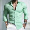 Soft stretch modal dress shirt with single-breasted closure for business professionals
