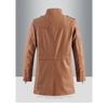 Men's waterproof trench coat in neutral color, perfect for business casual style and urban commuting in spring and fall.