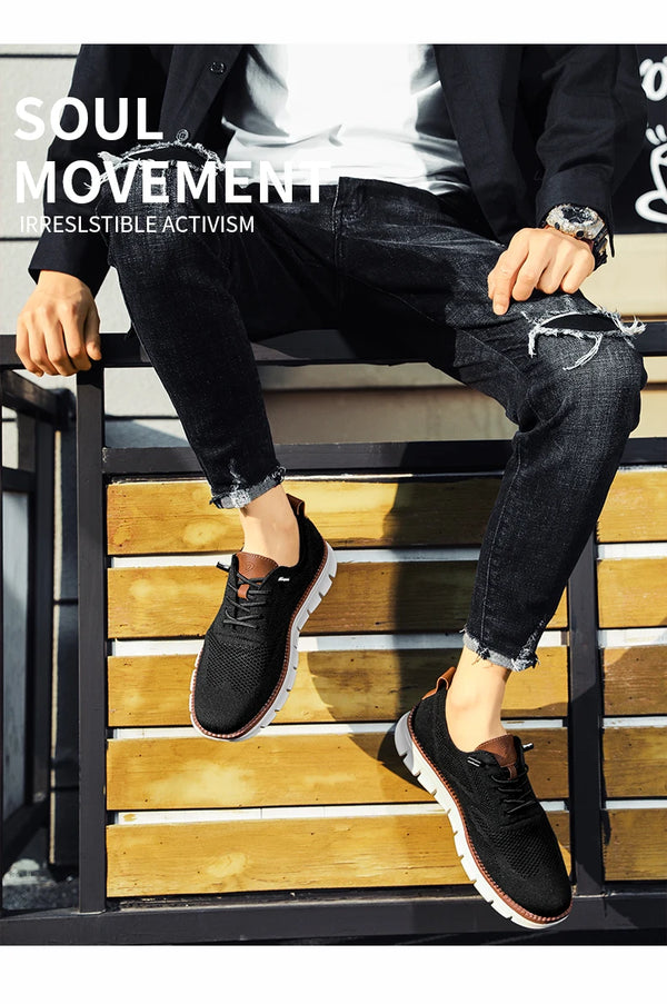 Athletic shoes with EVA sole providing confident traction on any surface