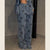 Classic denim wide leg jeans with elevated waistline and relaxed fit for all-day comfort
