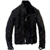 Regular fit HKSH leather jacket for men, true to size for a perfect punk style look.