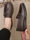 All-day wear leather loafers with cushioned insole and anti-slip traction