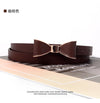 Elegant women's belt with bow detail in premium faux leather, perfect for casual and formal outfits. Versatile fashion access