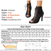 Performance dance boots with elongating thin heels and eye-catching cross-tied design
