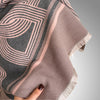 Fashion-forward dual-tone scarf, a must-have for winter wardrobes.