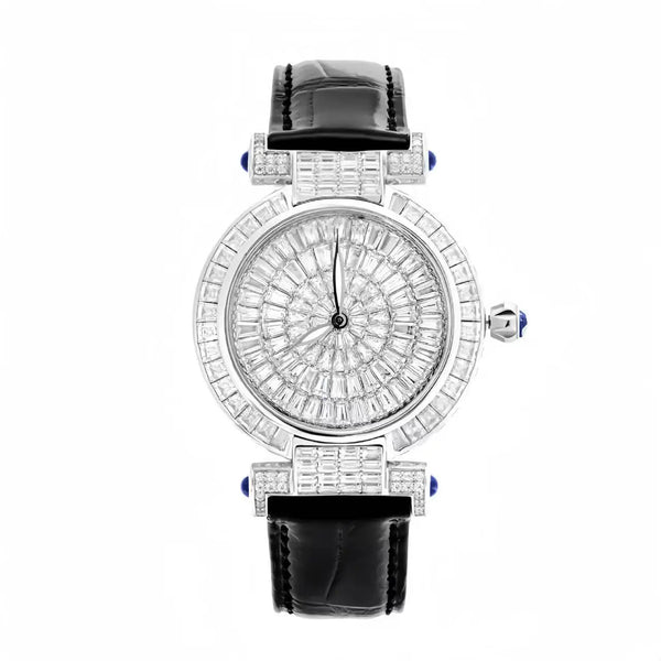 Timeless elegance of the Sapphire Gaze watch with luminous sheen.