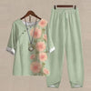 Comfortable and stylish floral two-piece for all-day wear.