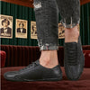Waterproof men's ankle boots with breathable construction and solid pattern design for versatile everyday wear