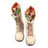 Mid-calf winter boots with zip closure and genuine leather interior lining