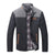 Elegant black Winter's Whisper jacket with silk lining and button-down closure.
