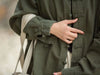 Versatile regular fit coat in cotton-linen with sophisticated stand collar detail