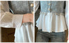 Elegant V-Neck White Chiffon Blouse for Women, lightweight, breathable fabric, full-length sleeves, versatile style staple.