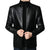 Men's faux leather jacket with zip-up front, stand collar, and long sleeves, perfect for autumn and winter styling.