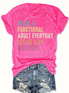 Breathable knit women's tee featuring humorous animal graphic for everyday wear