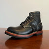Customization options available for handmade leather boots.