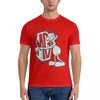 Men's quirky cotton fashion tee with unique graphic design, short sleeves, and round neck for stylish casual wear.