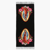Guadalupe Enchantment scarf in rich colors, a warm embrace for cold winter evenings.