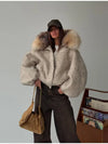 Cozy Rebellion jacket styled for work-from-home comfort