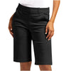 Versatile cargo shorts in neutral tone with straight leg and high rise