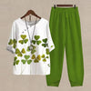 Floral high waist pants set designed for effortless elegance.