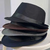 Classic black wool hat, perfect for stylish winter outings.
