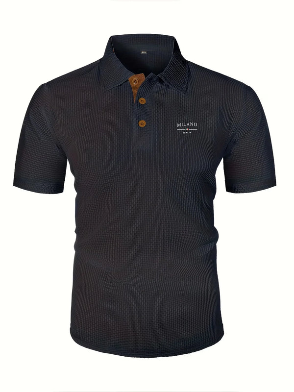 Breathable men's polo shirt ideal for daily casual wear
