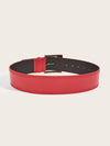 Vintage wide belt for women in black faux leather with metal buckle, perfect for casual or formal wear. Stylish accessory.