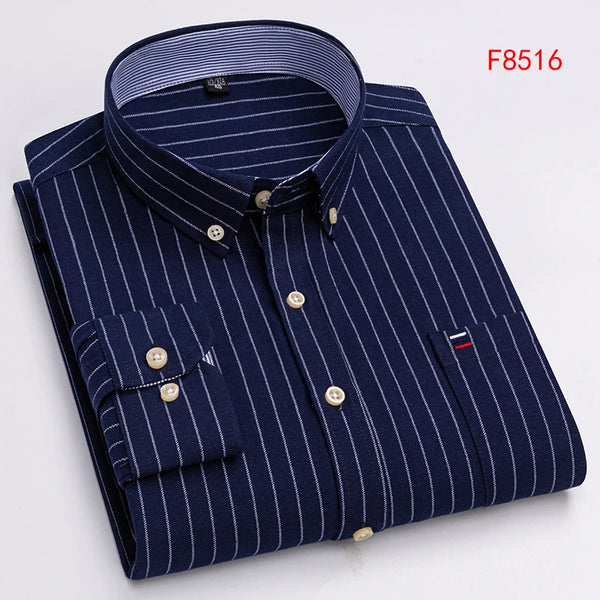 Oxford Confidence Shirt in vibrant red, making a bold statement.