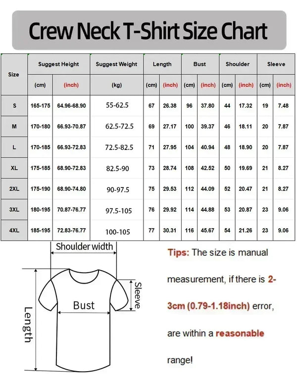 Men's cotton-polyester blend crew neck tee with versatile print design
