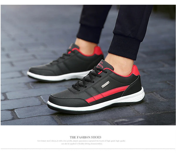 Premium sneakers combining Italian craftsmanship with breathable comfort features