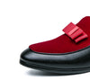 Professional men's loafers in black leather with modern refined silhouette