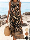Bohemian floral sundress showing versatile styling for casual outings