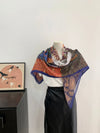 Vintage-Inspired French Square Scarf for Women