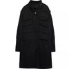 Men's black long trench coat with multi pockets, gothic punk design, perfect for autumn and spring streetwear fashion.