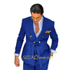 Elegant men's wedding suit featuring a double-breasted jacket and matching trousers, crafted from high-quality wool.