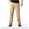Cotton cargo pants with pleated front and generous cargo pocket storage