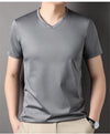 Versatile luxury v-neck tee for warm weather