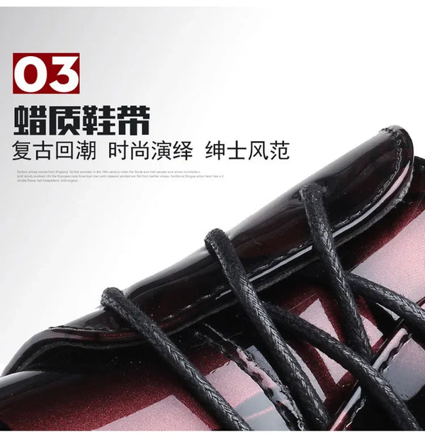Men's low-top Oxford shoes with a unique floral pattern for formal events.