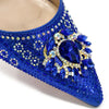 Party-ready high heel sandals with genuine crystal detailing and stable base