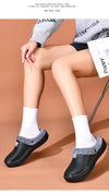 Cotton clogs with easy pull-on design for quick wear