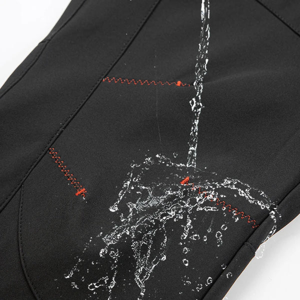 Windproof fleece-lined pants designed for mountain hiking and trekking