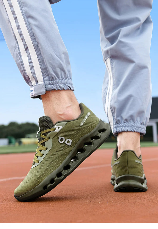 Comfortable lace-up sports shoes designed for both casual and intense activities