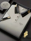 Versatile polyester polo with distinguished horse embroidery and stylish Milan-inspired accents