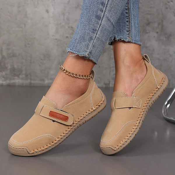 Women's summer loafers in premium leather with secure fit and no-lace convenience