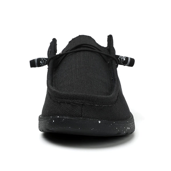 Men's lightweight slip-on shoes with breathable mesh and solid color