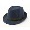 Timeless classic fedora hat in burgundy, perfect for the sophisticated man.