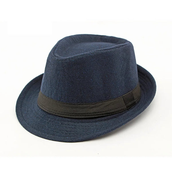 Timeless classic fedora hat in burgundy, perfect for the sophisticated man.