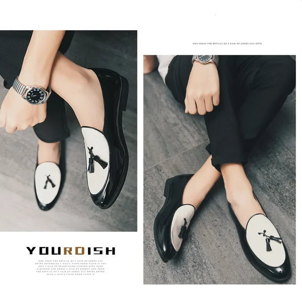 Comfortable slip-on loafers in black, perfect for all-day wear.