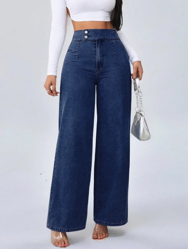 Casual outfit featuring Y2K jeans paired with a trendy top for day to night wear.